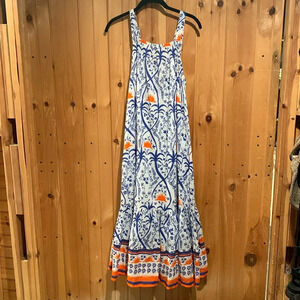 RO’S GARDEN Tuckernuck midi floral dress size xs